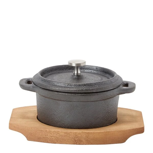 Anders Petter Classic minigryta 10 cm svart/natur