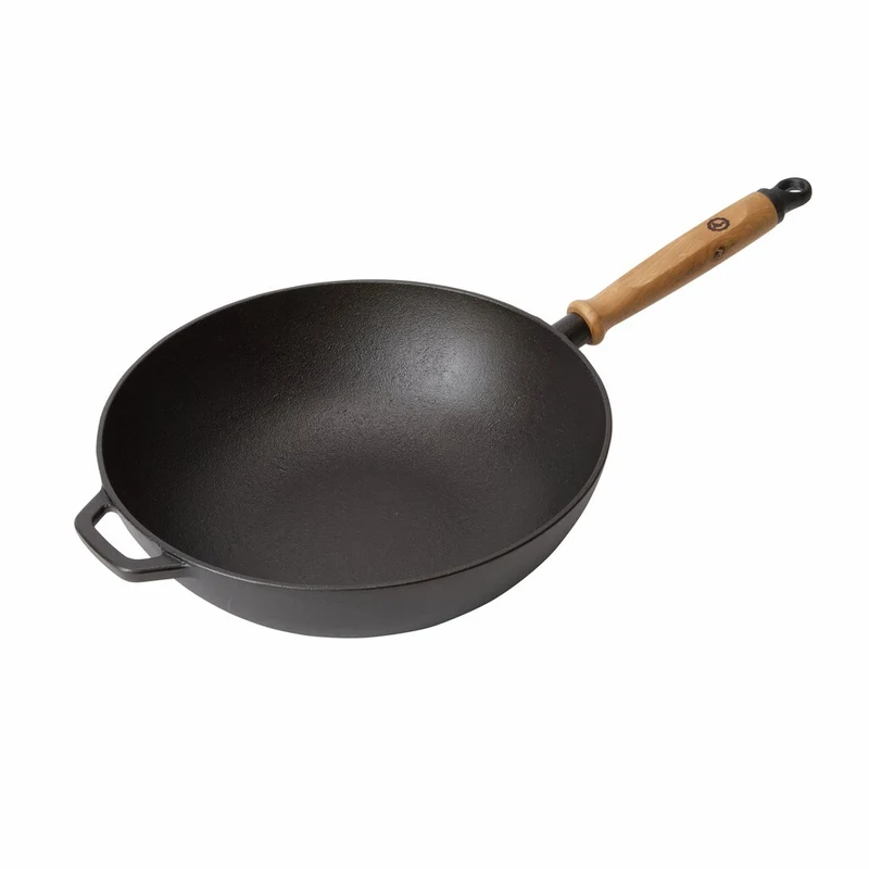 Anders Petter Signerat wokpanna gjutjärn 32 cm