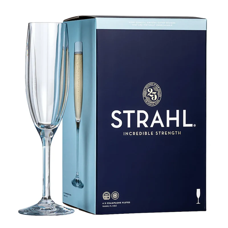 Strahl Champagneglas 16,6 cl 4-pack polykarbonat