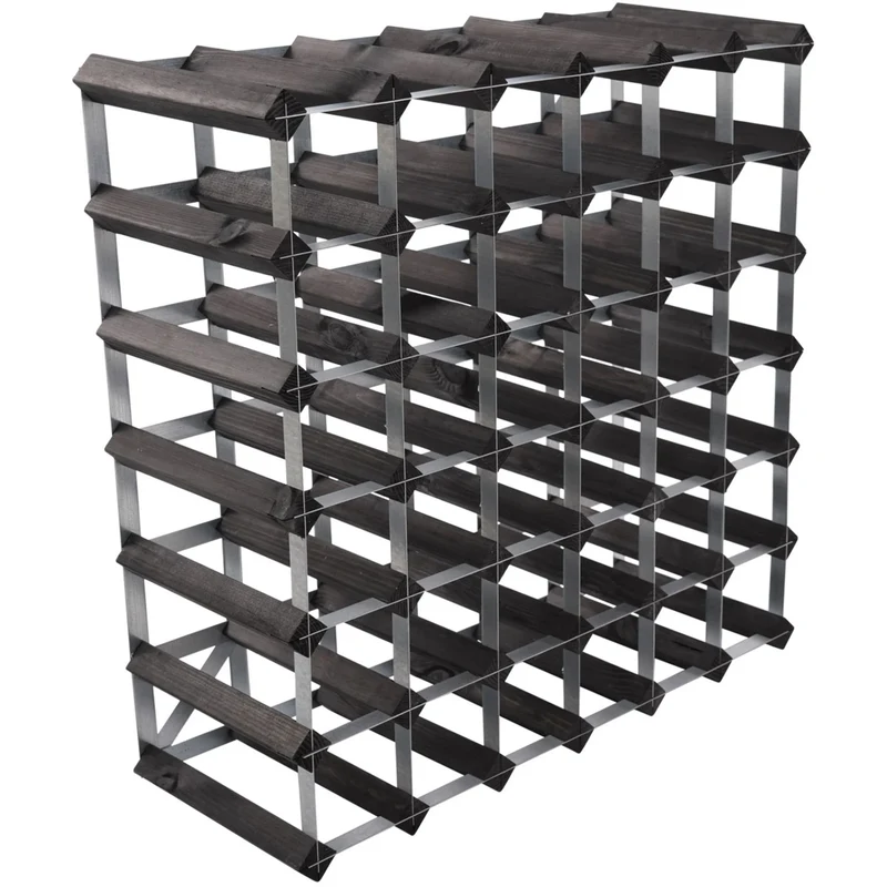 Traditional Wine Rack Vinställ Black 42 Flaskor
