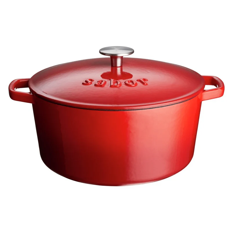 Sabor Gjutjärnsgryta 4,4 L Röd