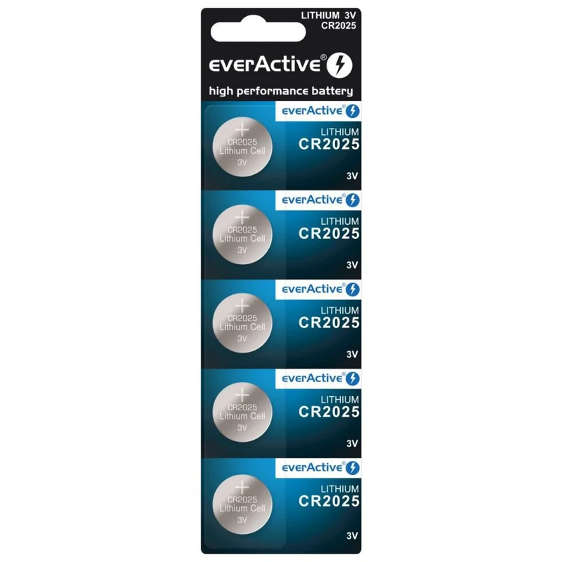 EverActive Litowa CR2025 blisterbatteri 5 stk.