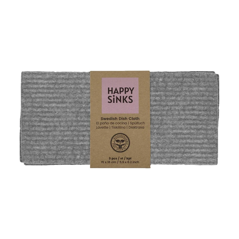Happy Sinks Disktrasor Grå