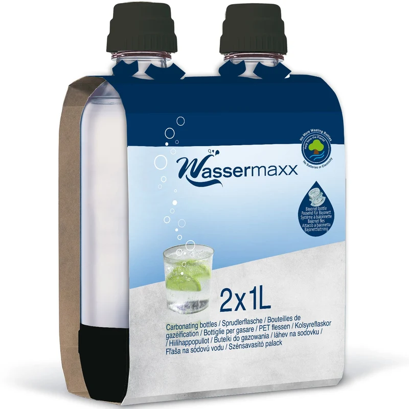 SodaStream Wassermaxx Flaskor 2-pack 1L