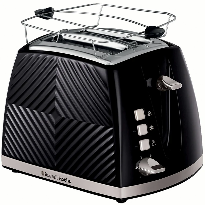 Russell Hobbs Brödrost Groove 2 Skivor Svart