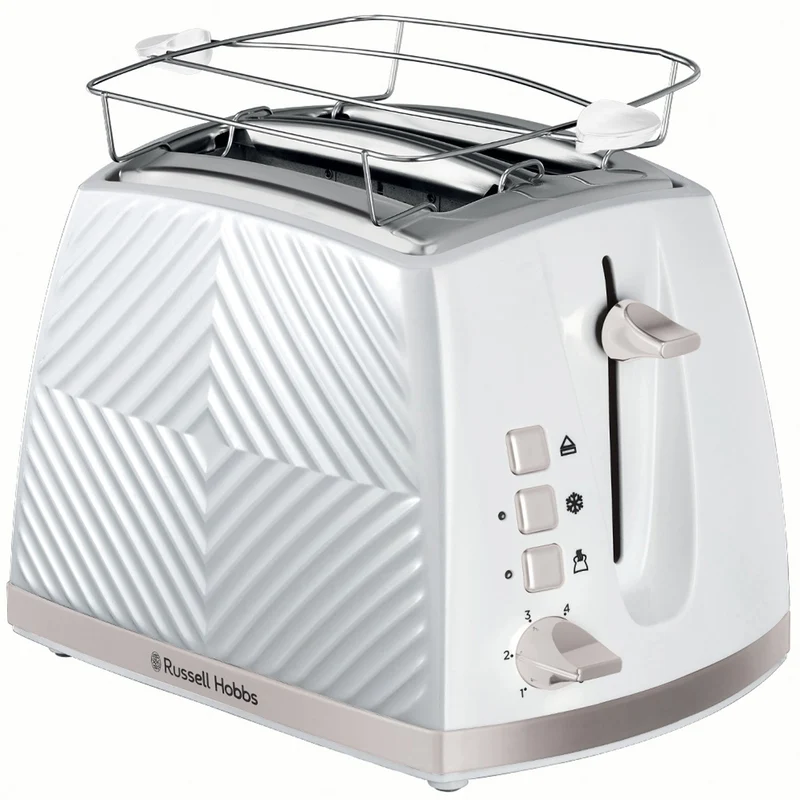 Russell Hobbs Brödrost Groove 2 Skivor Vit