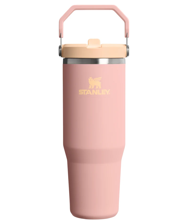 IceFlow™ Flip Straw 2.0 Tumbler, 0.89L - Peach Rose