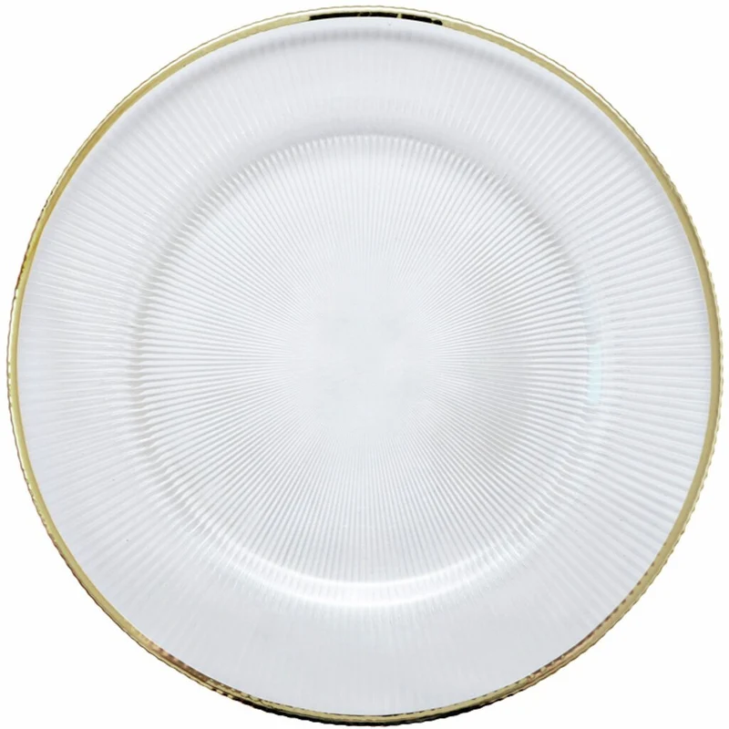 Stiernholm Plisse Tallrik Vit 33 cm
