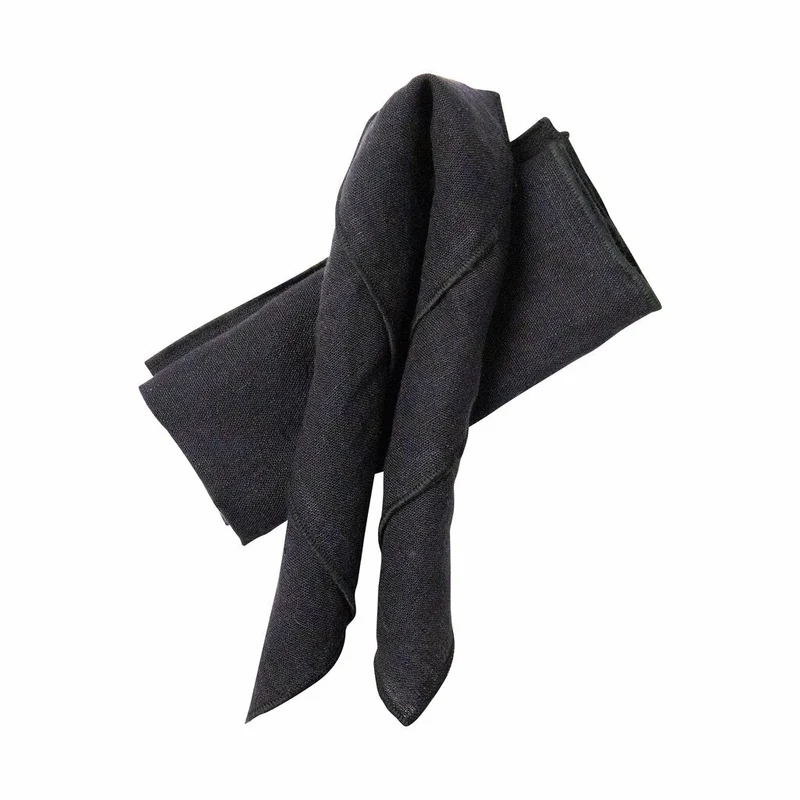 Stiernholm Kirei Linneservett 2-Pack Svart