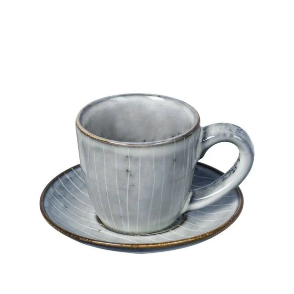 Broste Copenhagen Nordic Sea Espressokopp med Fat