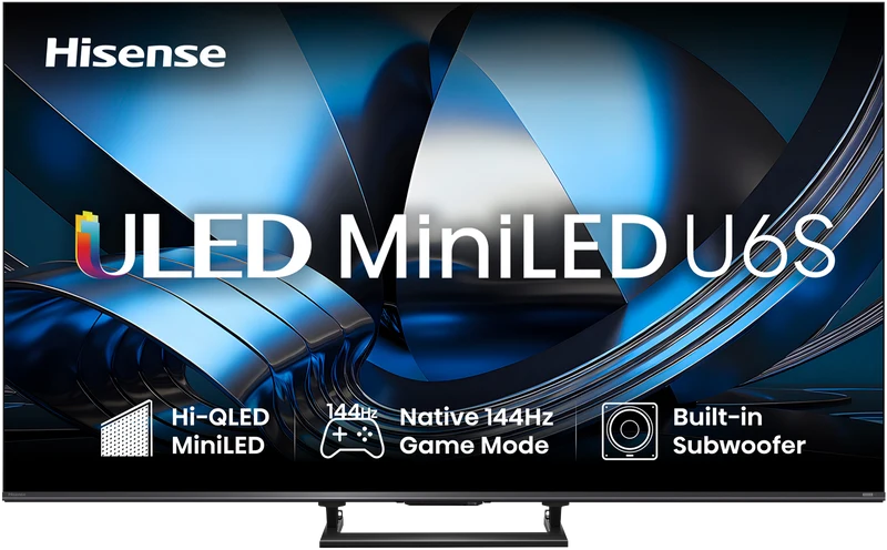 Hisense 65" U6SAU 4K ULED MiniLED Hi-QLED 144Hz Smart AI TV 2026