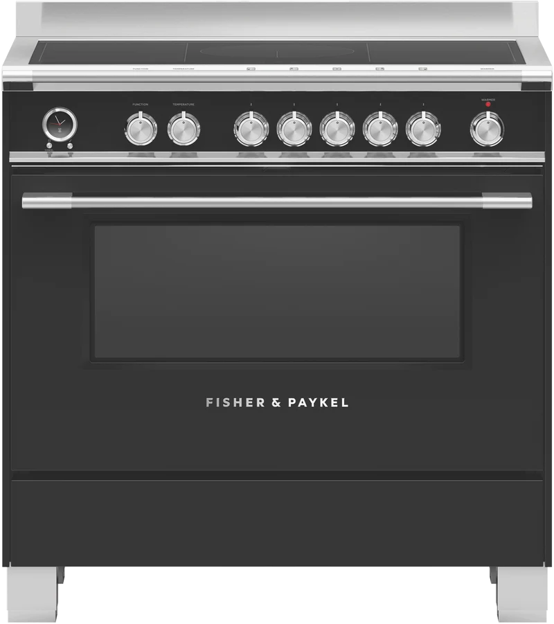 Fisher & Paykel 90cm Series 9 Classic 5 Zone Induction Pyrolytic Cooker, SmartZone