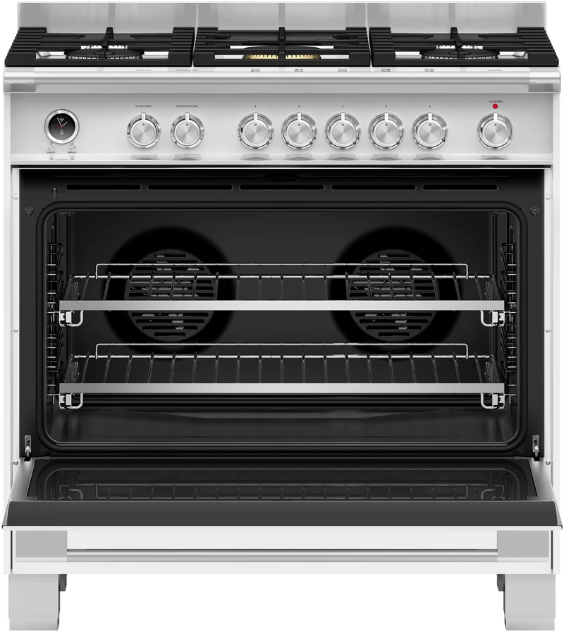 Fisher & Paykel 90cm Series 9 Classic 5 Burner Dual Fuel Pyrolytic Cooker