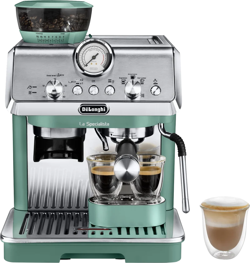 DeLonghi La Specialista Arte Manual Coffee Machine Green