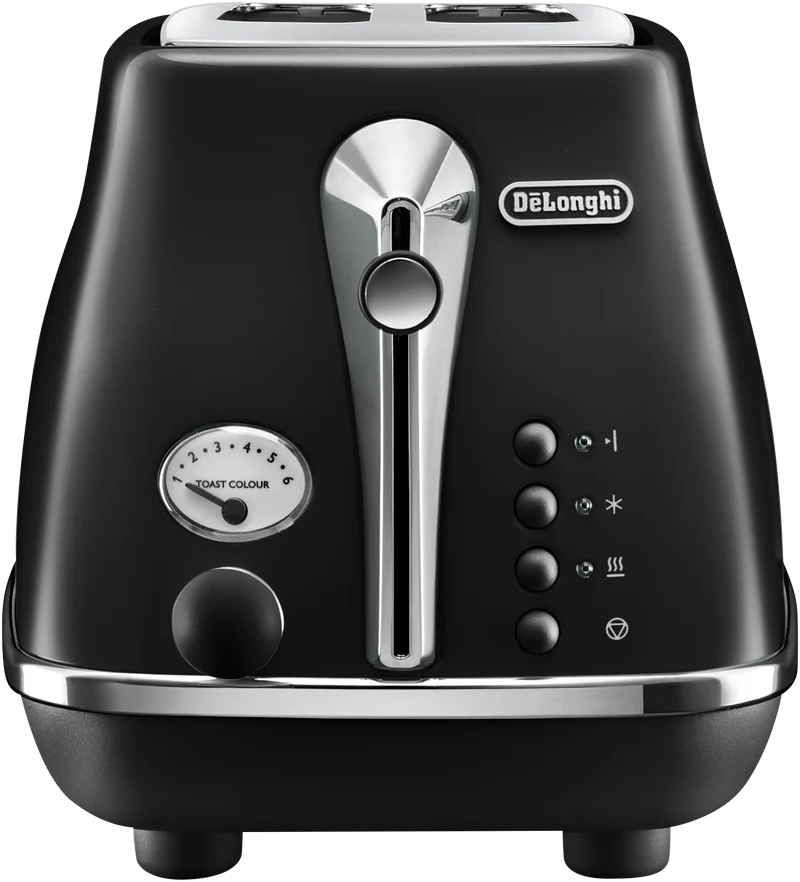 DeLonghi Icona Capitals 2 Slice Toaster Edinburgh Black